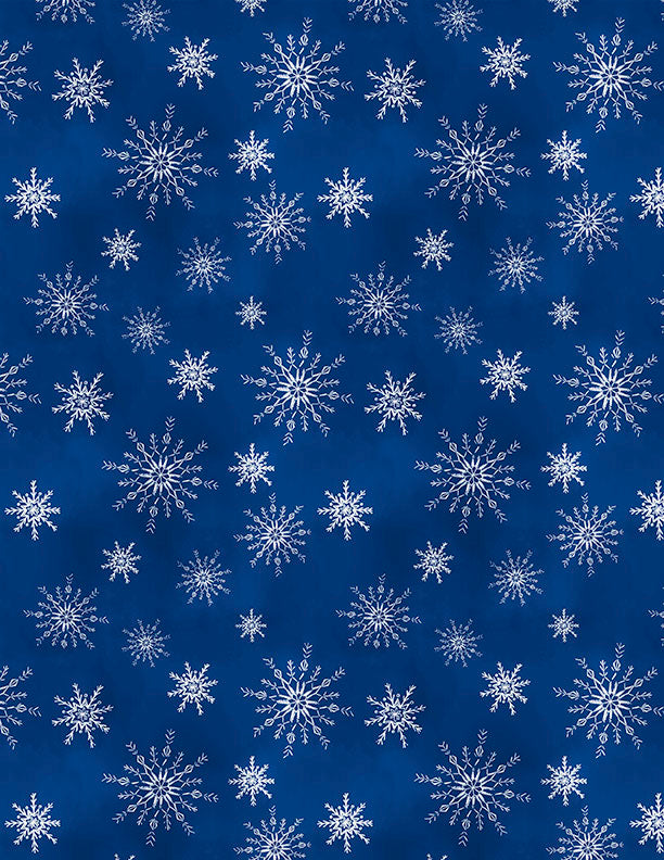 Let it Snow-Man! - Snowflakes All Over Blue - 3017 27758 414