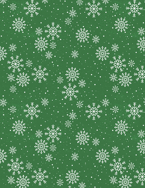 Snowy Gnomies - Snowflakes Green - 3074 49376 717
