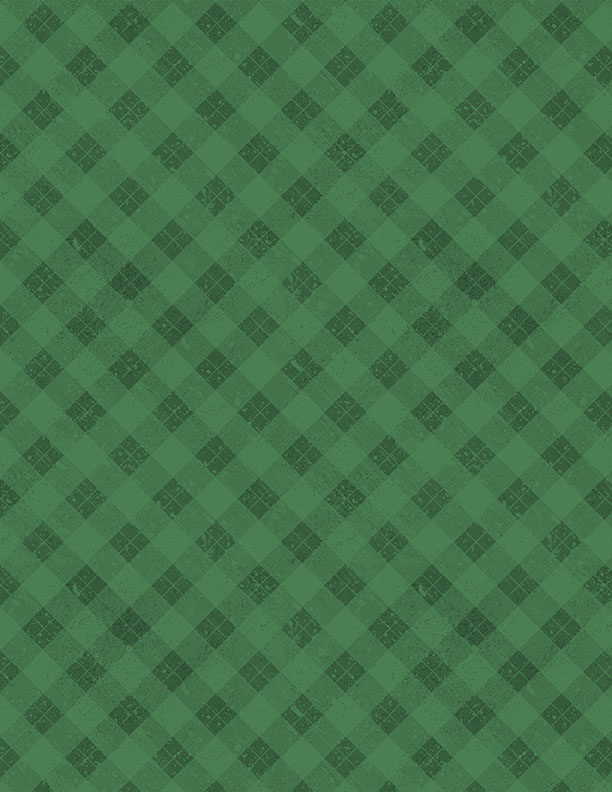 Snowy Gnomies - Plaid Green - 3074 49377 777