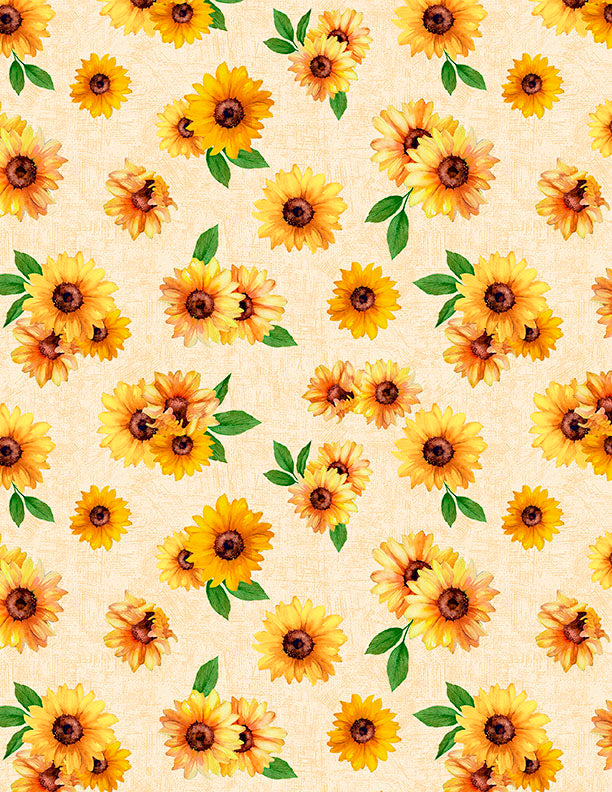 Sunshine Whispers - Sunflower Toss Cream - 3080 28655 257