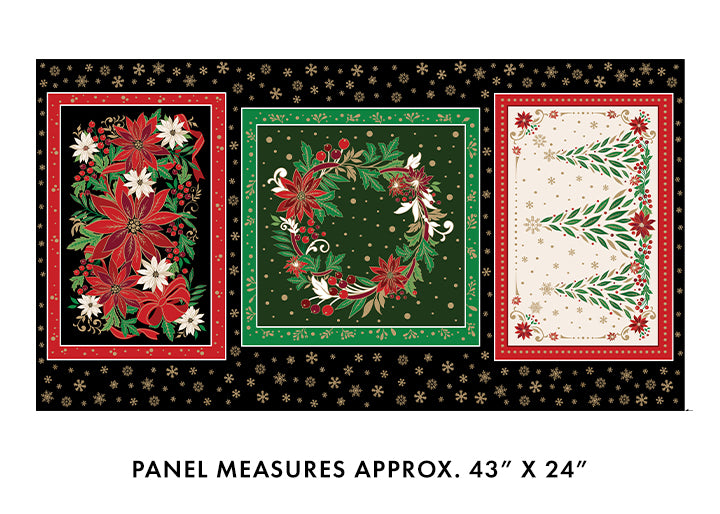 Holiday Nouveau - Holiday Nouveau Panel Black - 15146M-12