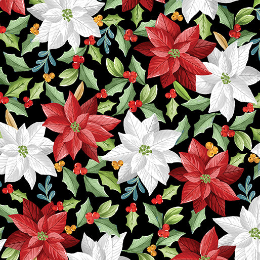 Heartland Holiday - Holiday Poinsettia Black - 15177-12