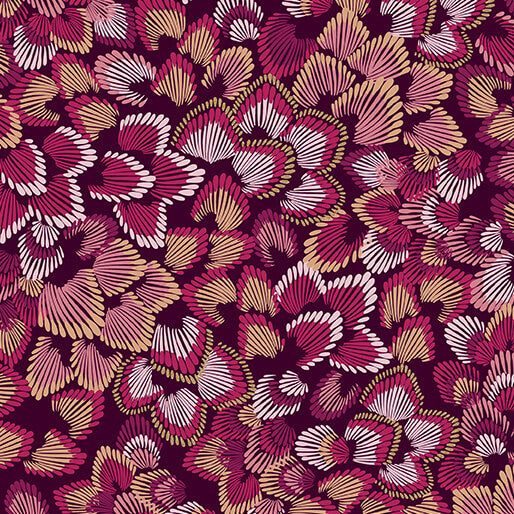 Majestic Garden - Feathery Leaves Wine - 15254M-89