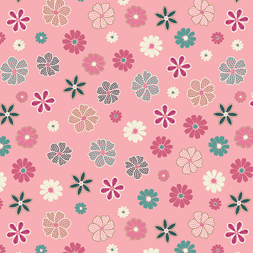 Majestic Garden - Flower Field Pink - 15258M-21