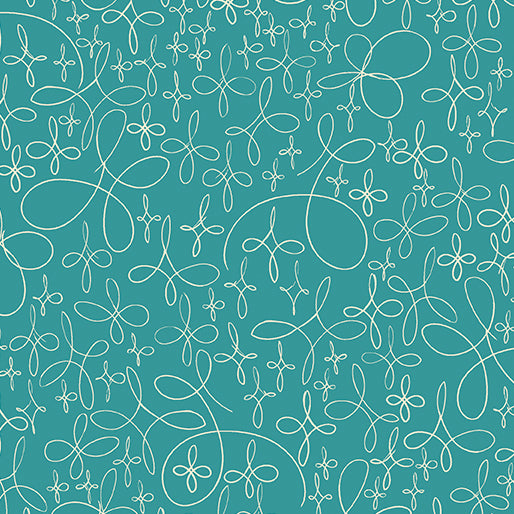 Winter Haven - Doodle Star Turquoise - 16795-83