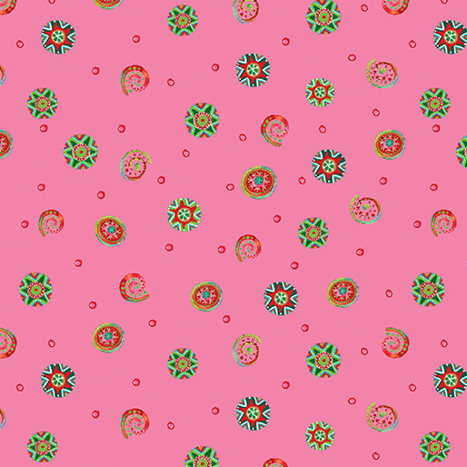 Snow Joy - Playful Swirls Pink - 16803-22