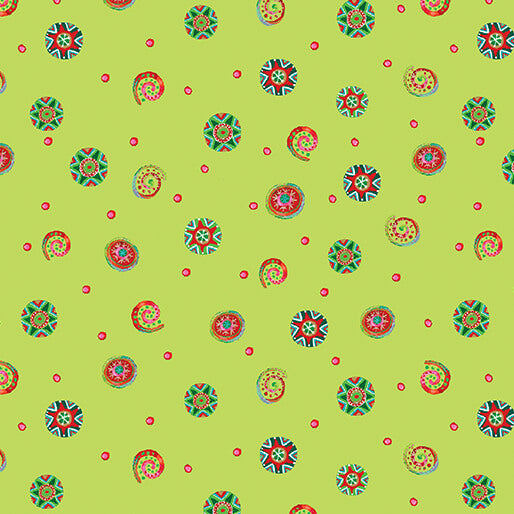 Snow Joy - Playful Swirls Lime - 16803-42