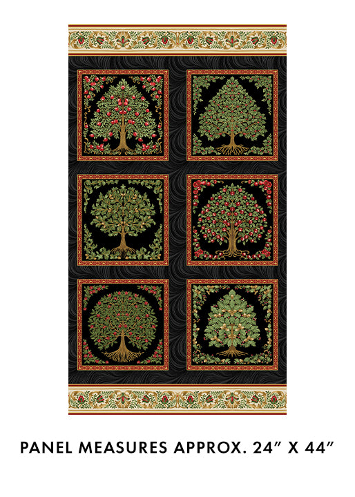 All About Seasons - Panel Winter Black/Multi - 16851M-12