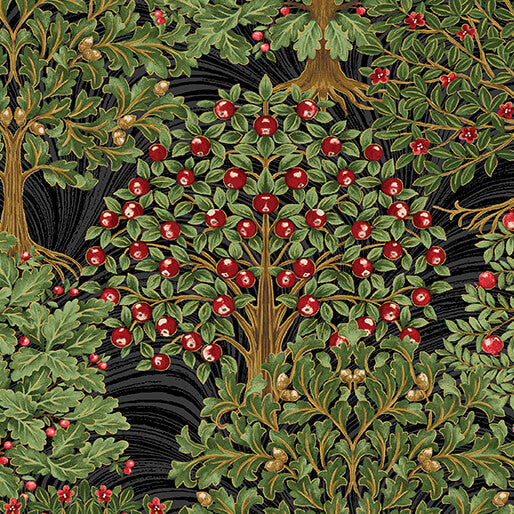 All About Seasons - Grand Trees-Winter Black/Multi - 16853M-12