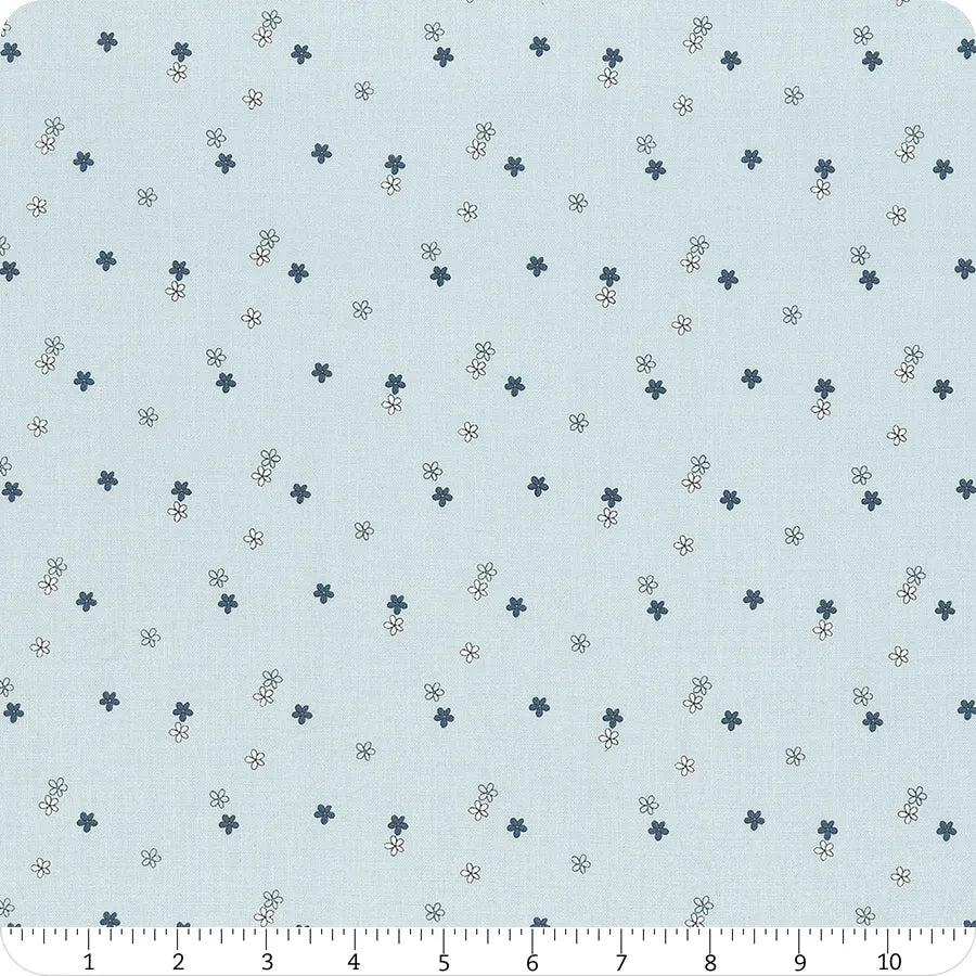 Blue Blooms and Threads - Blue Ditzy - C17124-BLUE