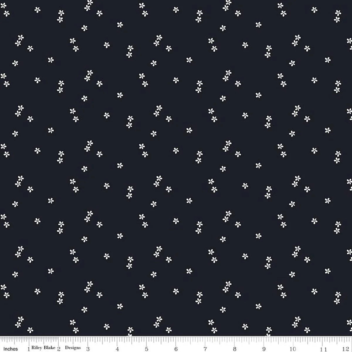 Blue Blooms and Threads - Stitches Navy Ditzy - C17124-NAVY