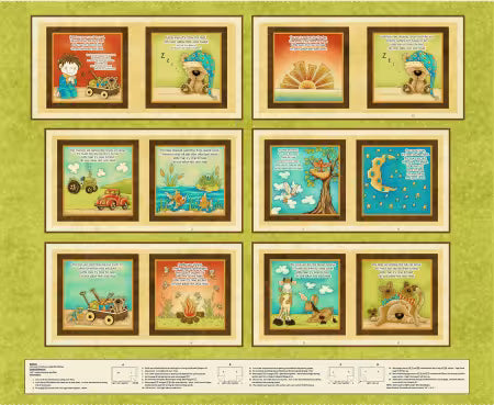Little Readers 6 - Lime Rest Your Head - Boy Book Panel - 2375BP-66