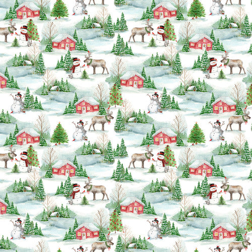 Frosty Hollow - Snowy Hollow Scenic White - 24601-WHT