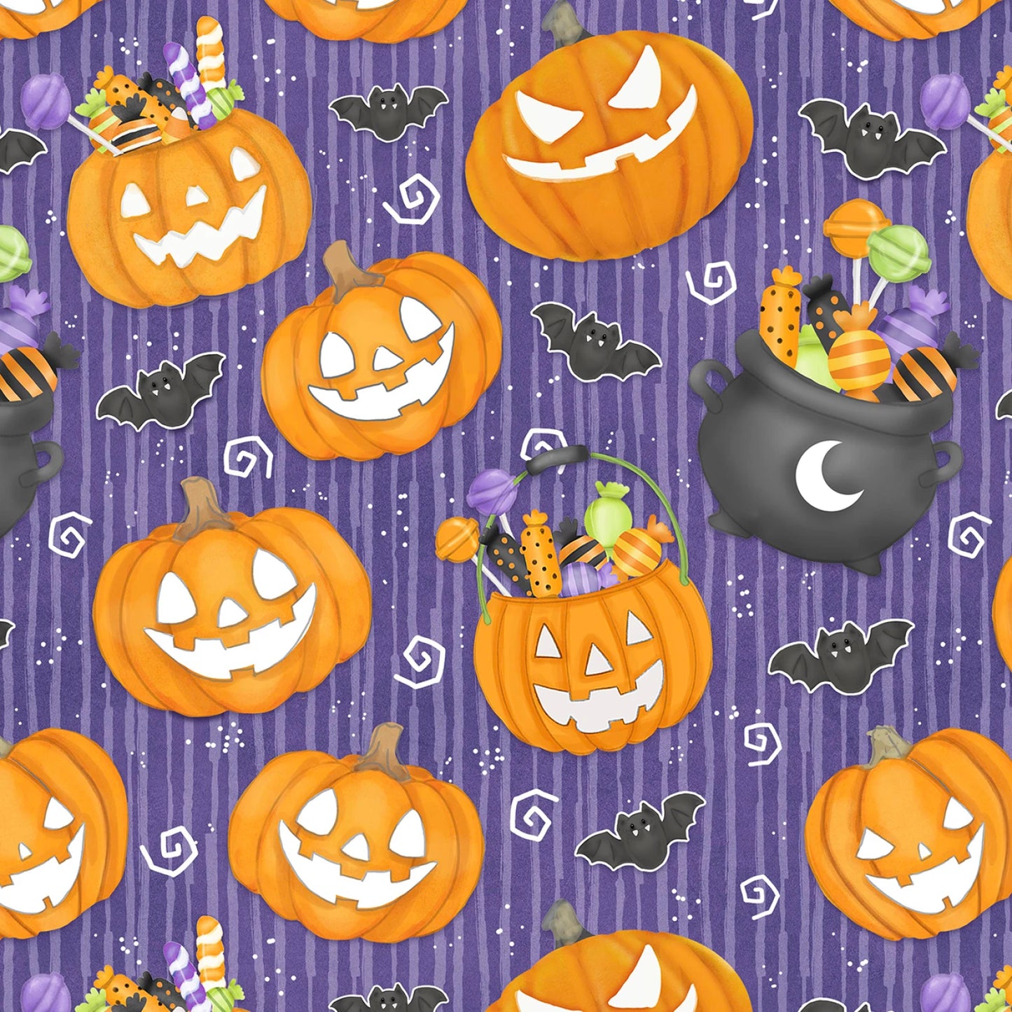Moonlight Mischief Glow - Purple Large Pumpkins - 2554G-55