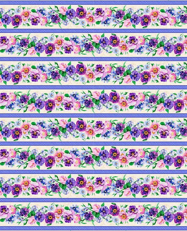 Pansy Fields - Repeating Stripe Multi - 3080 28661 263 WP