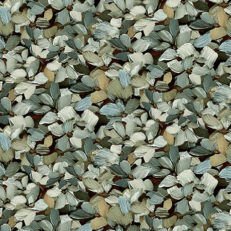 Daisies and the Chickadees - Black Hydrangea Petals - 2600 32344 J