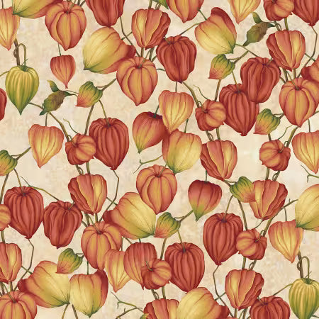 Oak & Berries - Chinese Lanterns Cream Multi - 3650-44