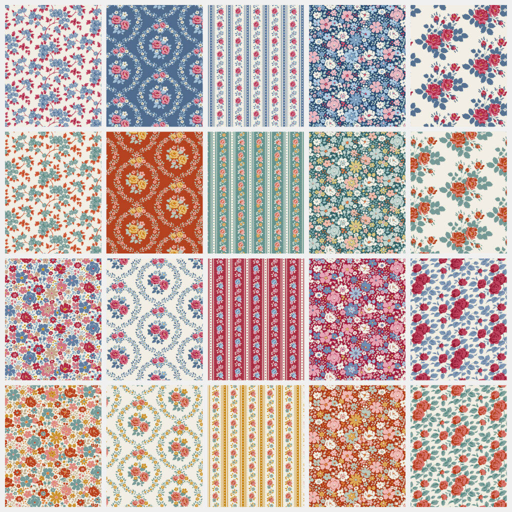 Village Life - Fabric Stack 10-in Squares - 40 pcs