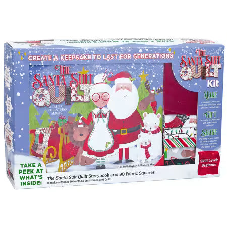 Multicolor Santa Suit Quilt Kit Box