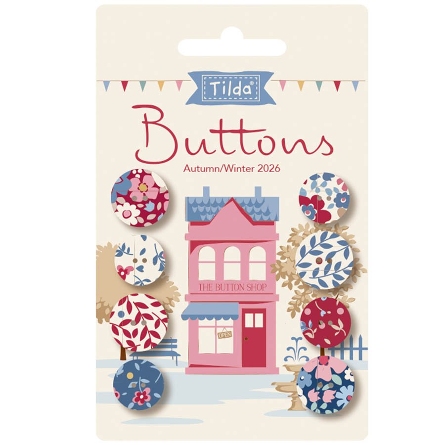 Village Life - Buttons Winter - 8 pcs