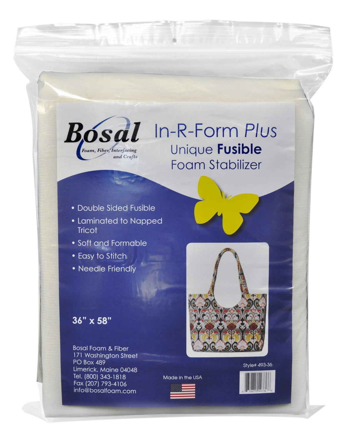 In-R-Form Double Sided Fusible Foam Stabilizer Off White 58in x 36in