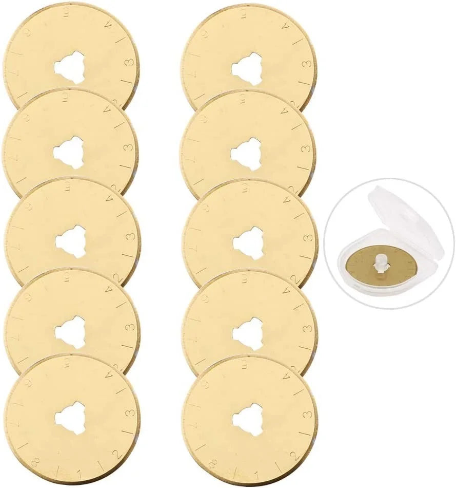 Titanium Rotary Cutter Blades 28mm 10 Pack
