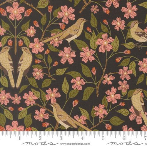 Ladybug Whimsy Metal - Blossoms Birds Florals Midnight - 48441 18M-MO