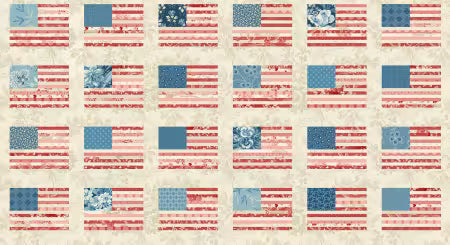 Stars and Stripes - Stars and Stripes Multi Wide Back 107"/108" - AW-10597-L