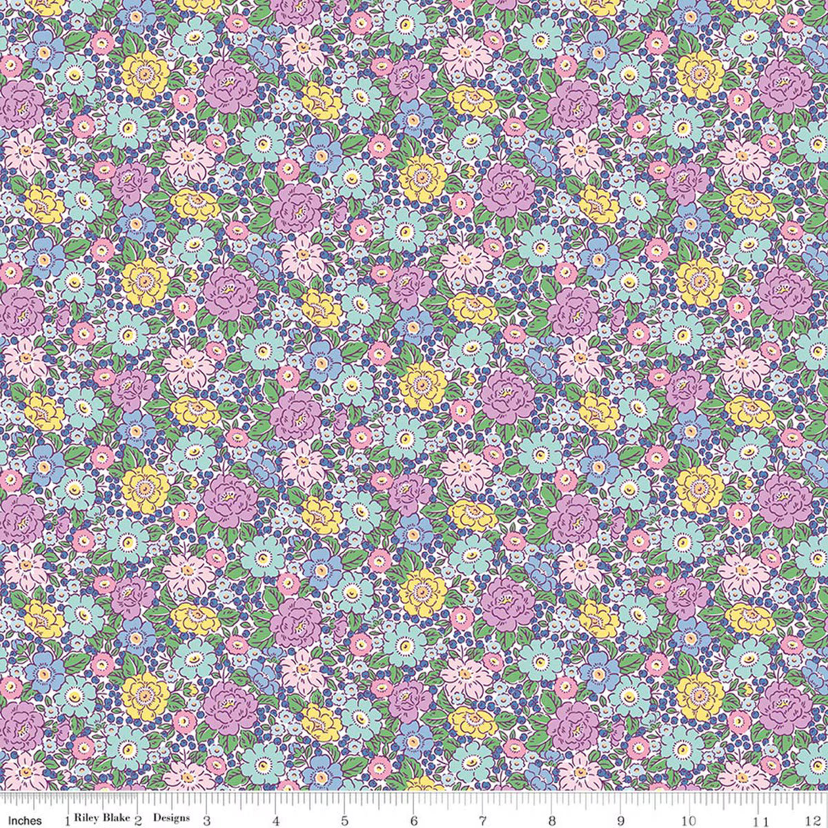 Traditional 30's - Floral Purple - C18246-PURPLE-RB