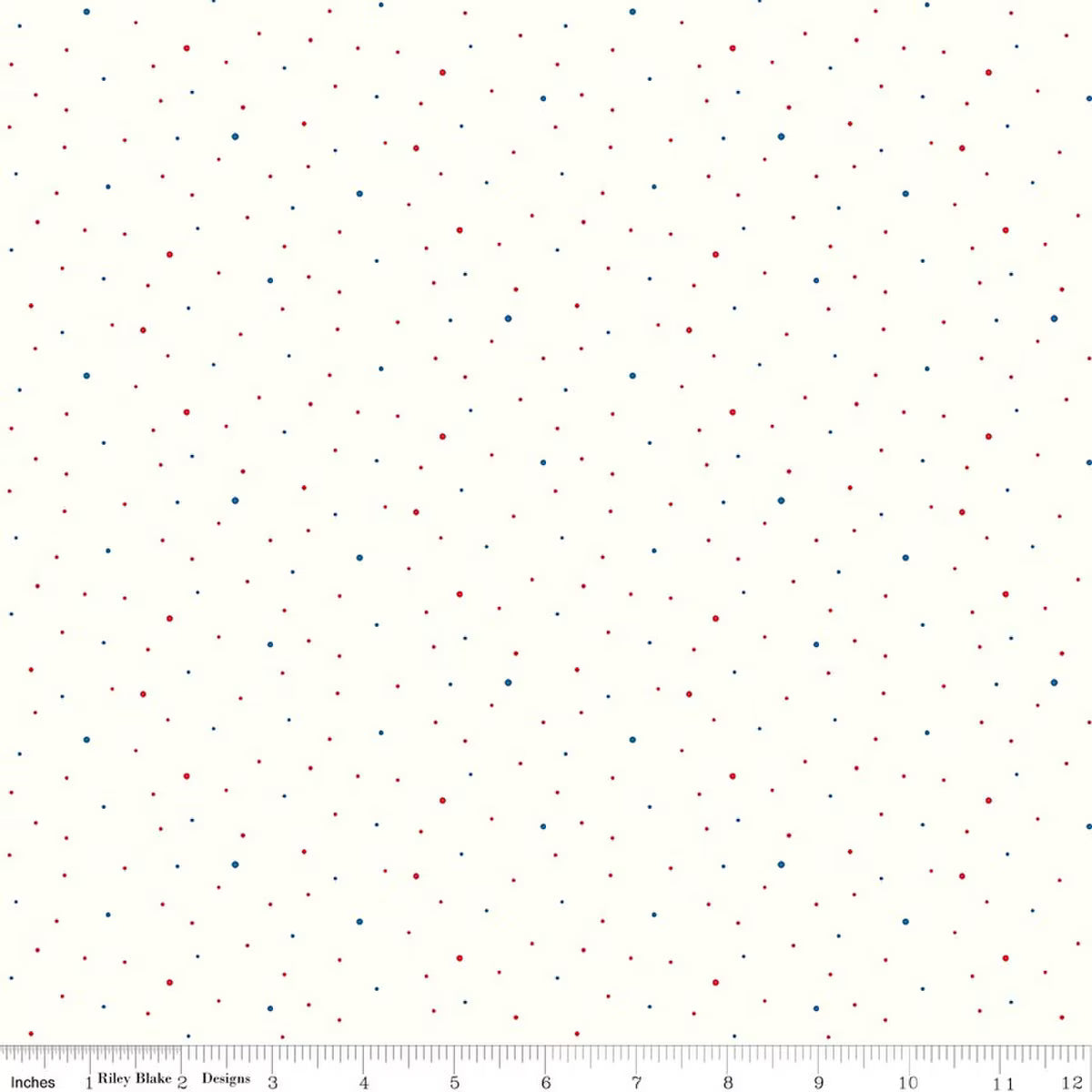 Dapple Dot - Off White Patriotic - C645-PATRIOTIC