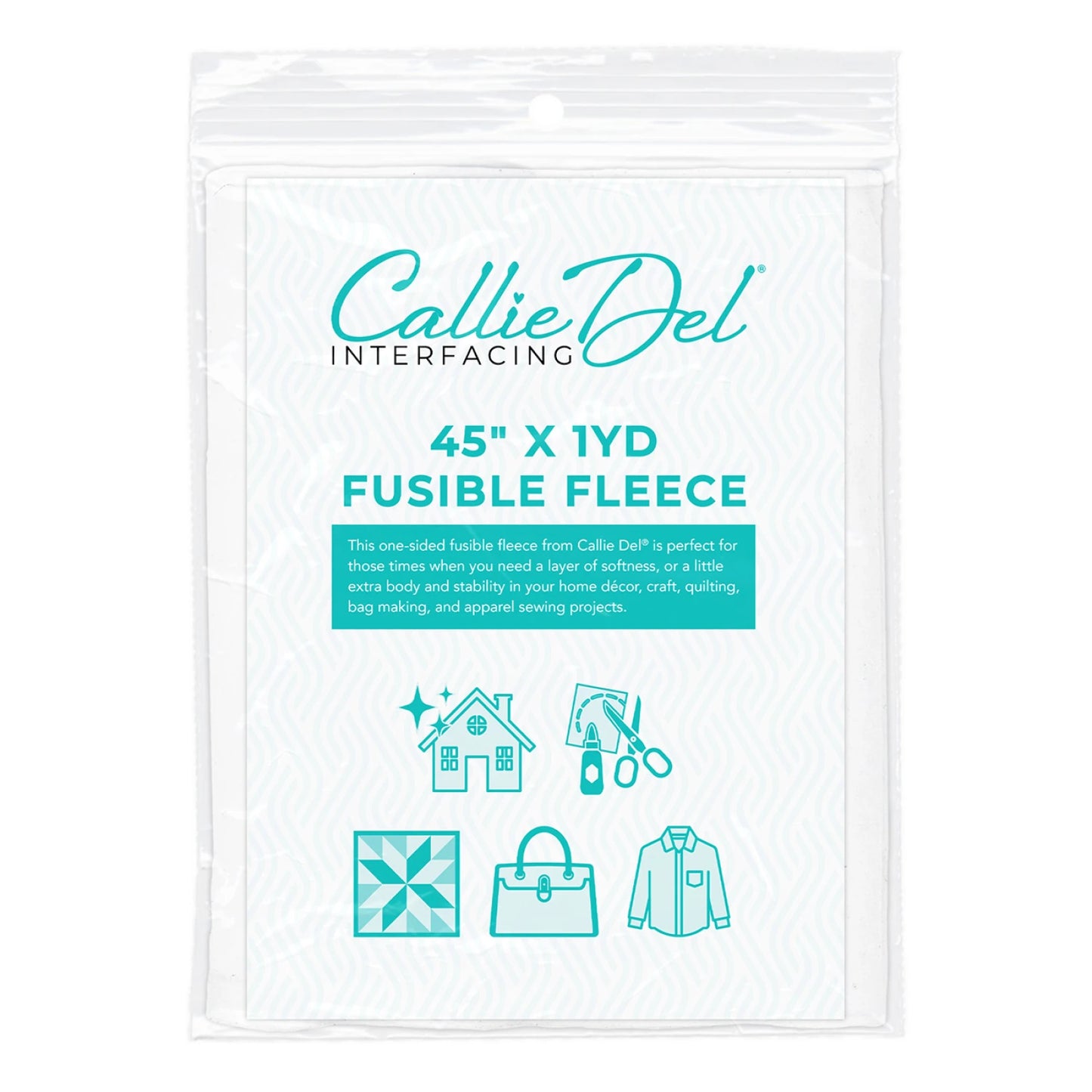 Callie Del Fusible Fleece - 45in x 1 yd