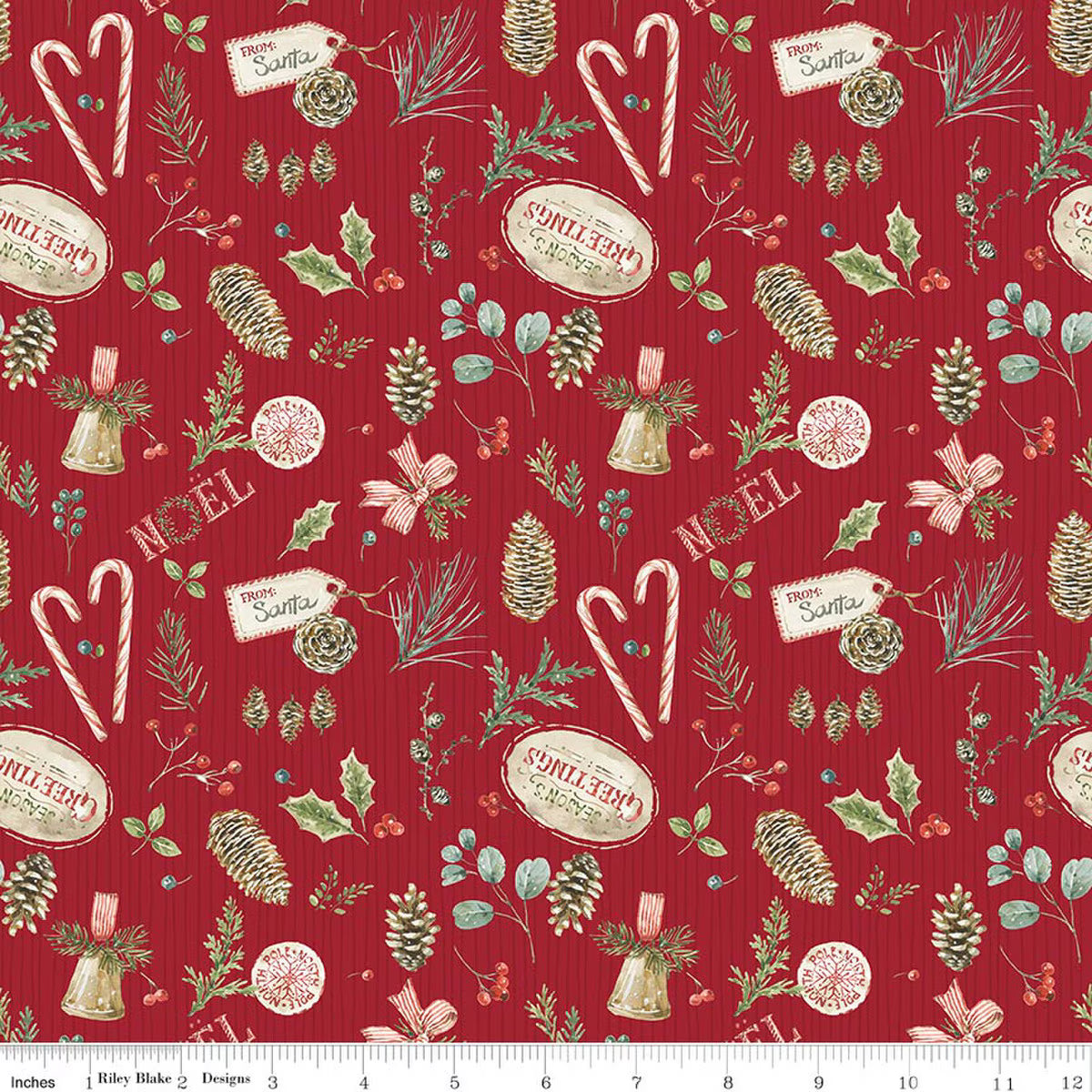Holiday Spirit - Christmas Toss Red - CD17461-RED