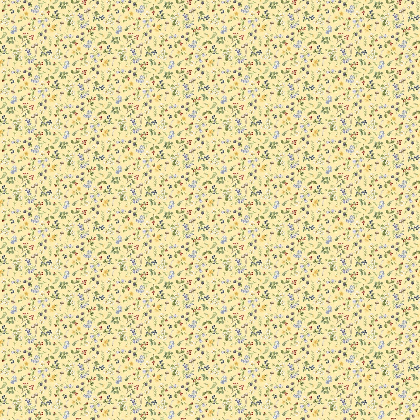 Small Floral Toss - Yellow Multi - Country Mouse - DP29010-52