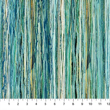 Serenity Springs - Stripe Blue Multi- DP29069-44-NC