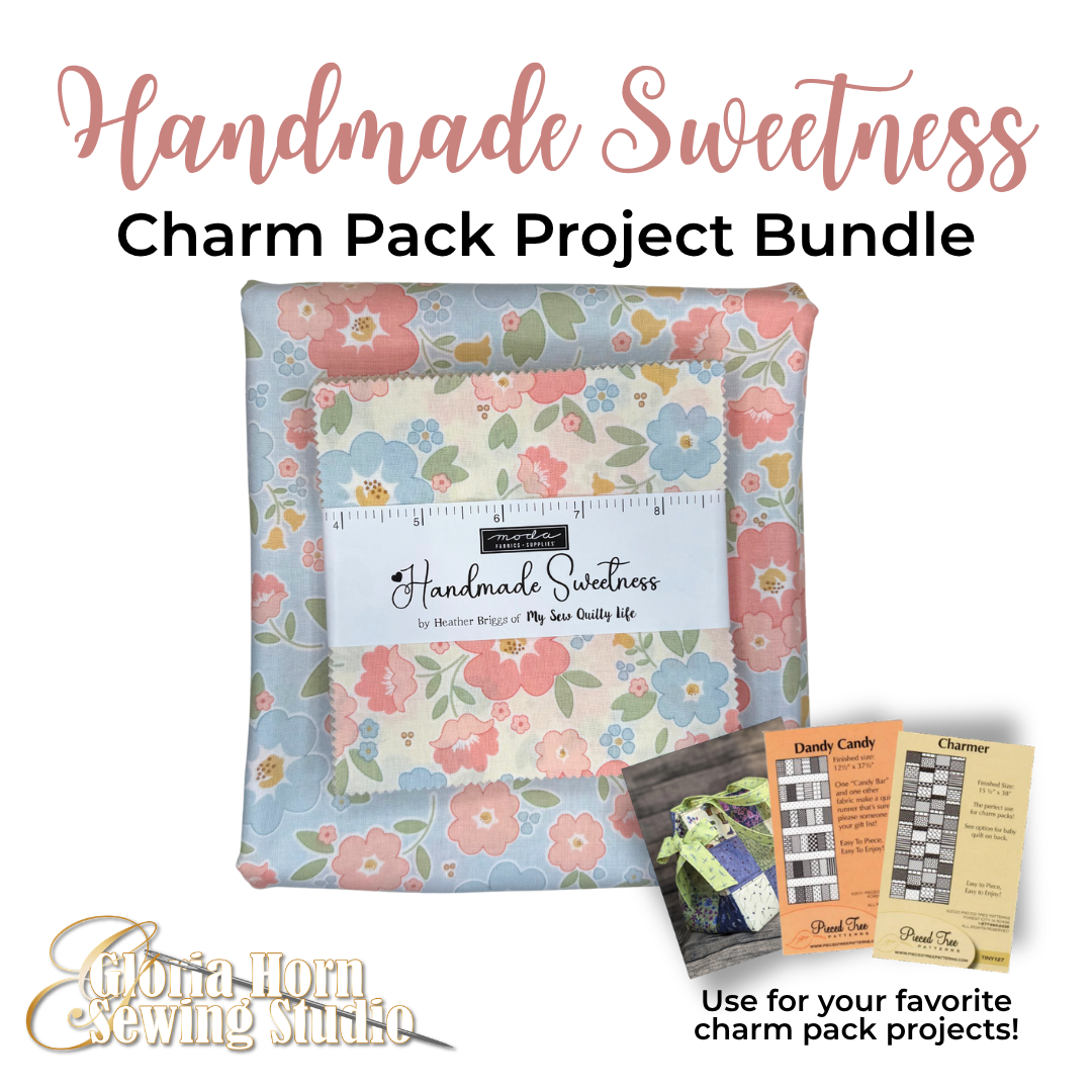 Handmade Sweetness Charm Pack + Fabric Bundle