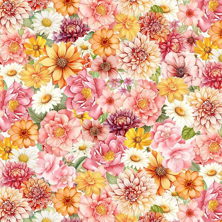 Happy Place - Packed Flowers - FLEUR-CD3876