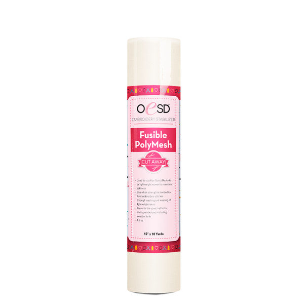 Fusible Polymesh CutAway - 15" x 10 yds