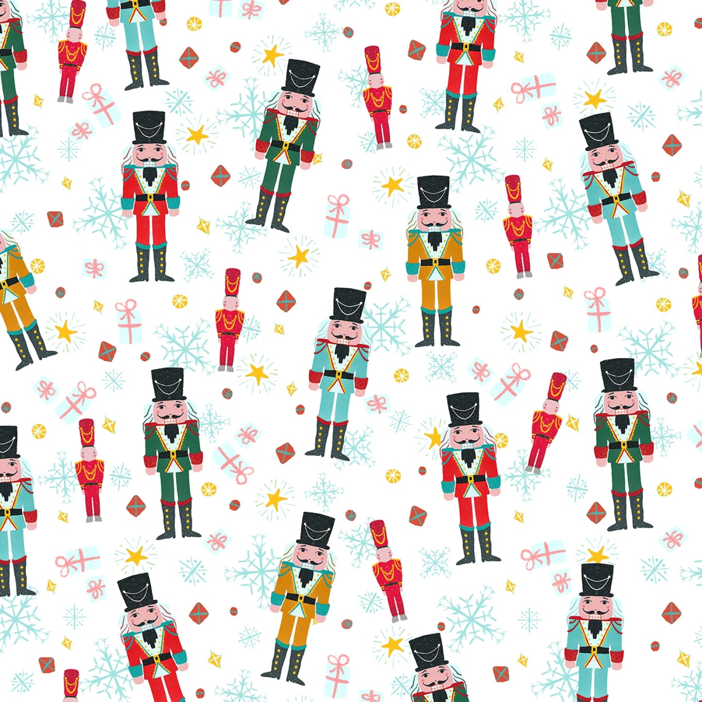 Nutcracker Whimsy - Whimsical Nutcracker Allover - NWHI6270-W