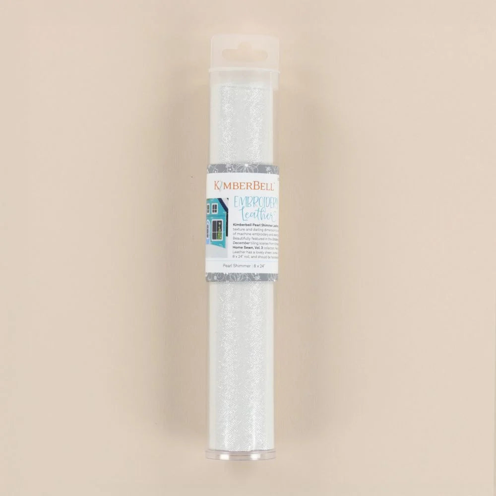 Pearl Shimmer Embroidery Leather