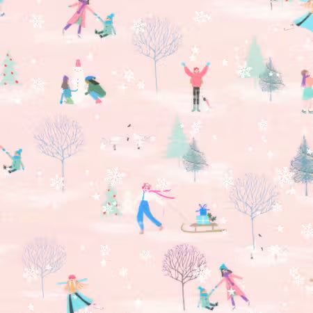 Wintertime - Ballerina Ice Skaters - RSWD23747418-RK