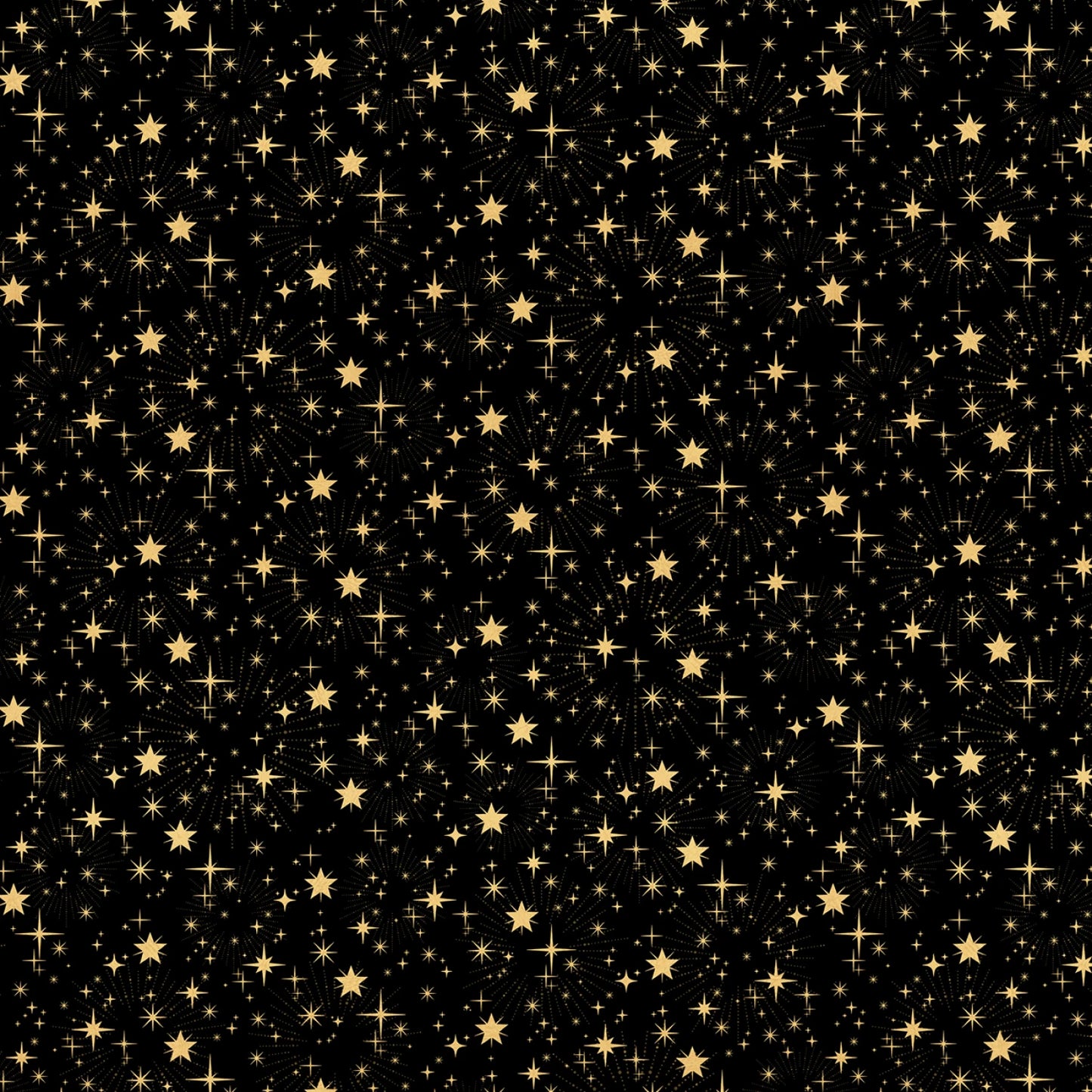 Merry & Bright - Stars Black - W130-022-722