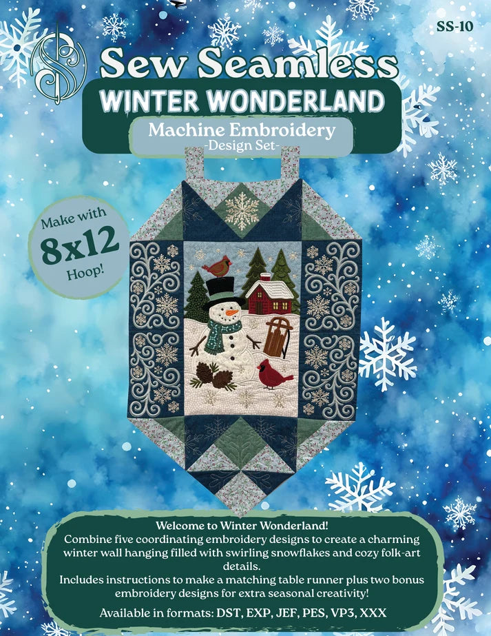 Winter Wonderland - Embroidery Design Set - (USB + Booklet+ Download Code)