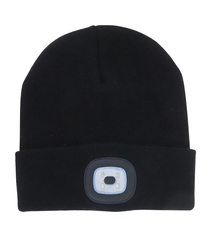 Black Beanie w/ Light