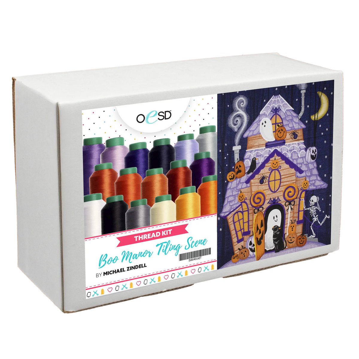 Boo Manor Tiling Scene Thread Kit - IS80401KIT