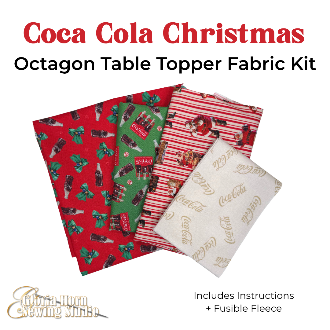 Coca-Cola Christmas Octagon Fabric Kit