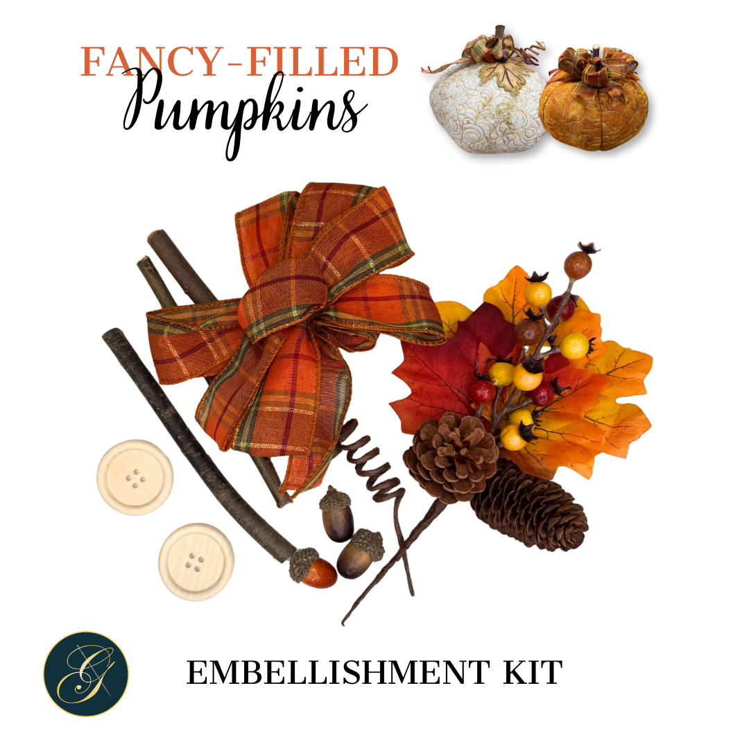 Fancy-Filled Pumpkin Embellishment Kit