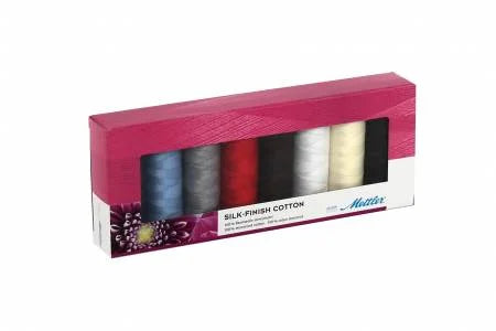 Silk Finish 50wt Cotton Thread Set 8 spools SFC8 Mettler