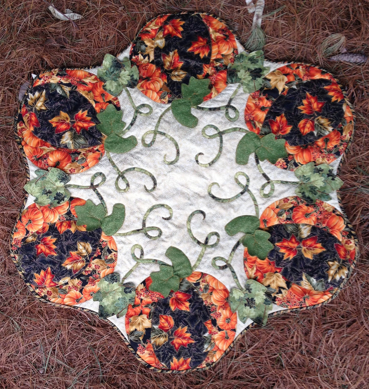 Pumpkin Leaves All Around