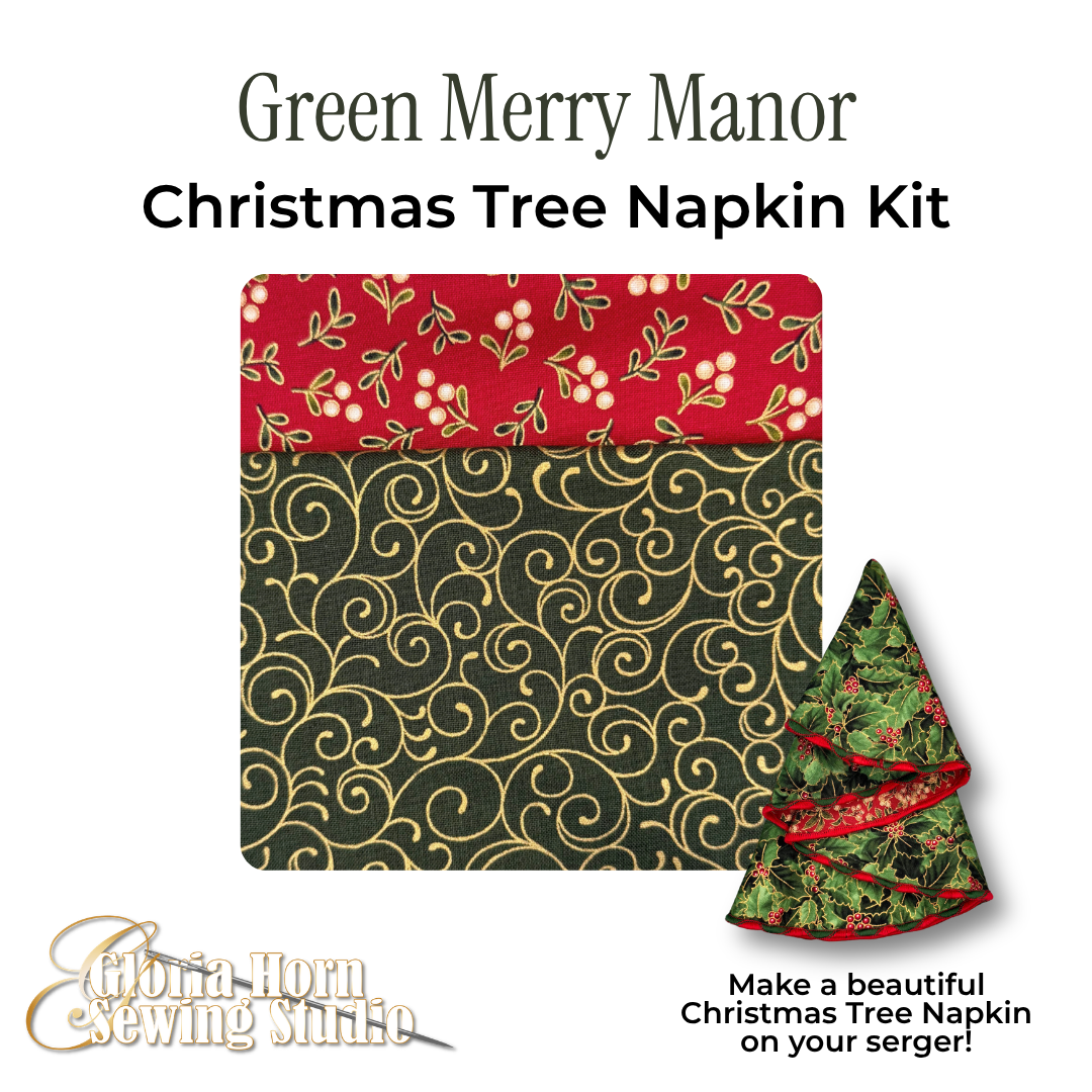 Green Merry Manor — Christmas Tree Napkin Kit