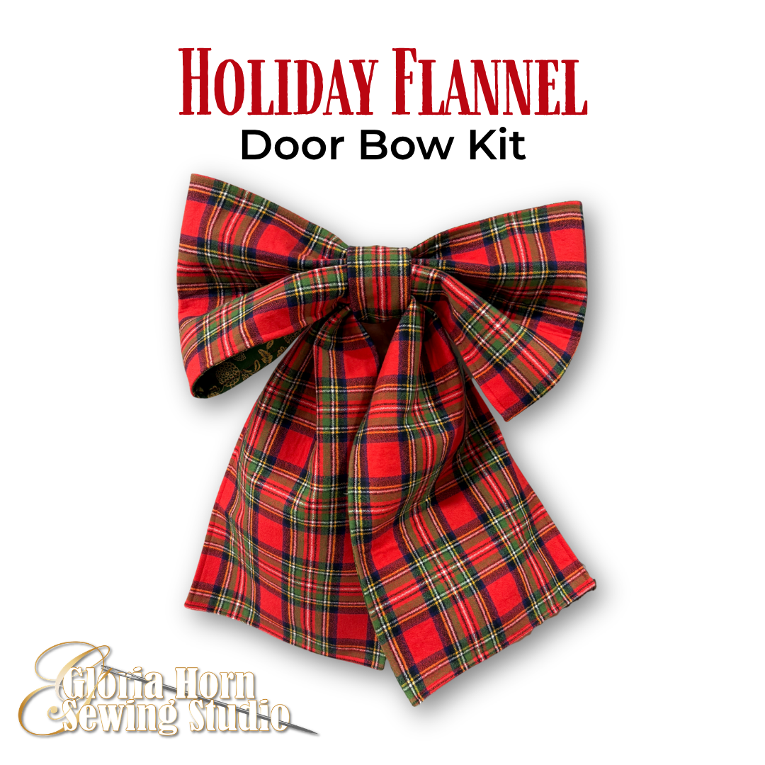 Holiday Flannel Door Bow Kit